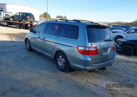 2005 Honda Odyssey Ex-L из США, поврежденный, VIN 5FNRL38665B129989